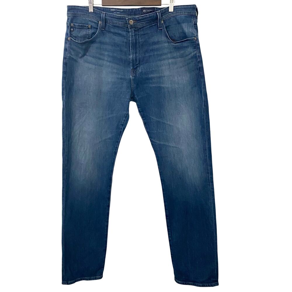 AG Everett Slim Straight Jeans Mens 40x34 Medium Wash Stretch Denim